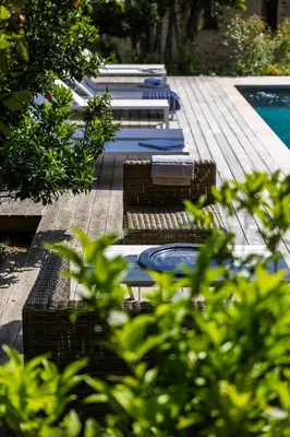 Piscine de l'établissement Bergerie Fiumicellu + maisonnette ou située à proximité