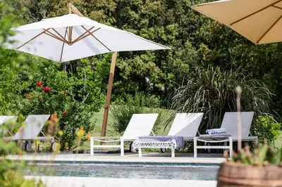 Jardin de l'établissement Bergerie Fiumicellu + maisonnette