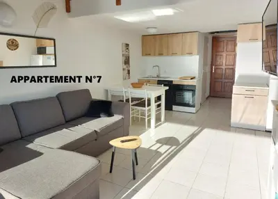 Cuisine ou kitchenette dans l'établissement Vista Mare Ghisonaccia
