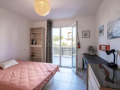 Un ou plusieurs lits dans un hébergement de l'établissement Apartment Résidence les 3C by Interhome