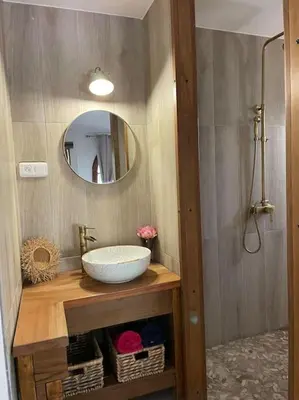 Salle de bains dans l'établissement BERGERIE LA NEPITA