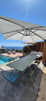 Piscine de l'établissement Casa Lunga à Erbalunga- A deux pas de la plage ou située à proximité