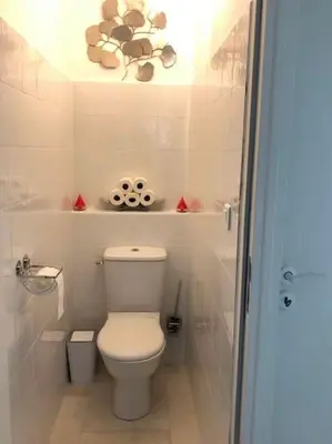 Salle de bains dans l'établissement L'UMBRIA