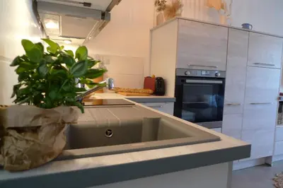 Cuisine ou kitchenette dans l'établissement Nidu Accogliente in Balagna