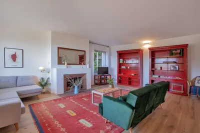 Coin salon dans l'établissement Villa Marinu Muntese