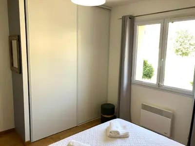 Un ou plusieurs lits dans un hébergement de l'établissement Villa Carletti à 3min des plages (7pers. - 3ch.)